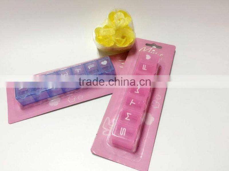one week 7case plastic pill container