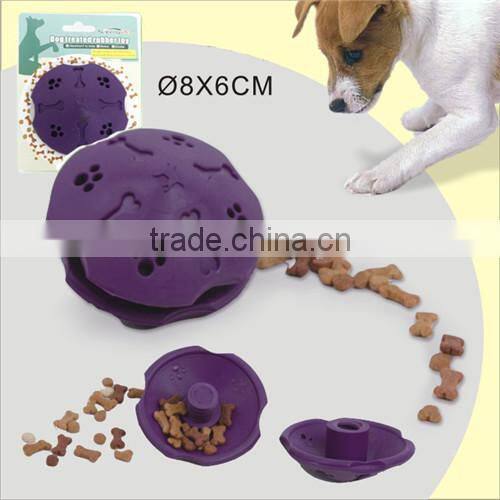 Dog treated rubber toy pet soft rubber dog toy