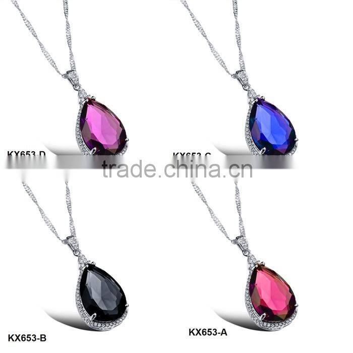 new item wholesale jewellery stone pendant for girls
