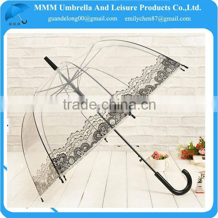 2014 HOT 23inch full printing PVC transparent apollo umbrella