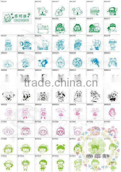 Popular Crystal rubber handle flash stamp