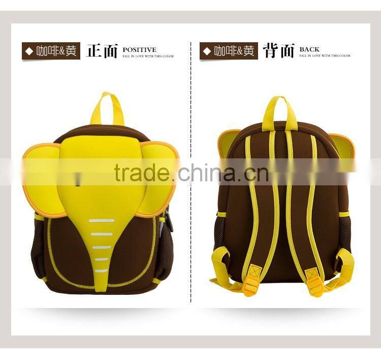 2016 Hot sell factory price OEM neoprene kids backpack children school bag