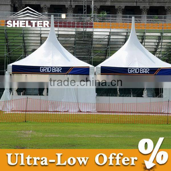 4x4m White gazebo with aluminum alloy frame