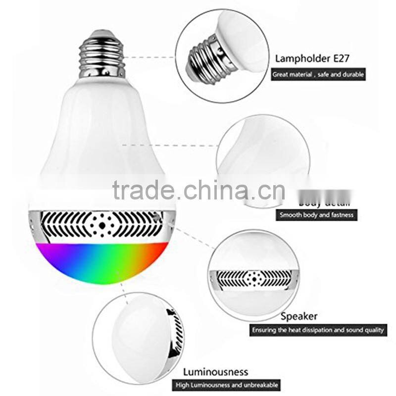 Speaker Music Player Bluetooth Sound Light Bulb