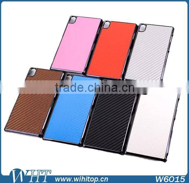Carbon Fiber Skin Cover Case for Sony Xperia Z3 L55T L55U D6653 # W6015