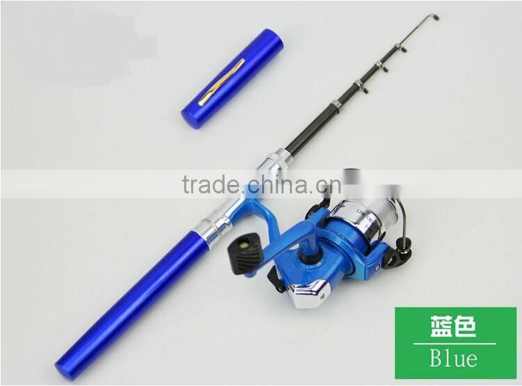 1 Meter Pen Style Fishing Rod Spinning Wheel Portable Mini Pen Fishing Rod Pole Kit H3