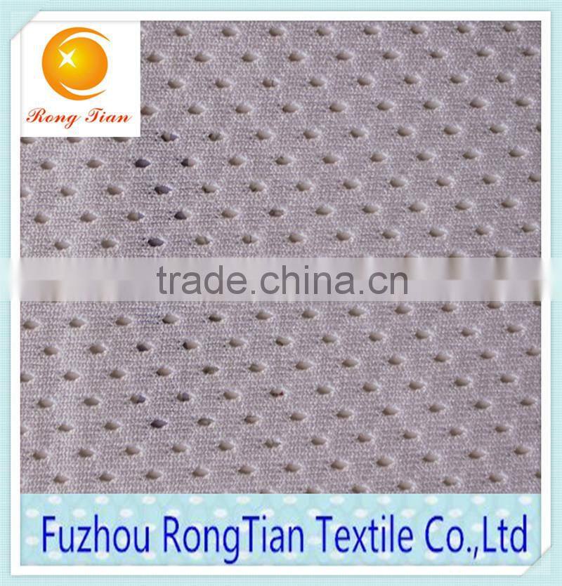 Cheap price polyester knitted 2m hole mesh fabric for sportwear