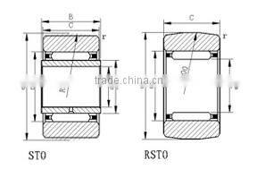 RSTO BEARING China supplier Yoke Type Track Roller Bearing RSTO50 STO50
