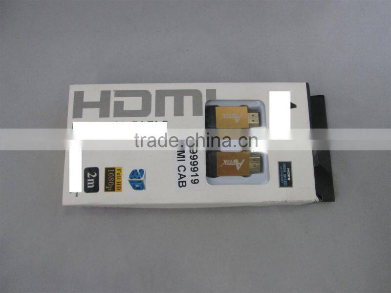 Auto Gold plated 1080p high speed HDMI cable made in china