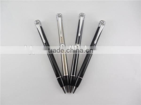 2016 unique style metal twist ballpoint pen metal hotel pen logo pen