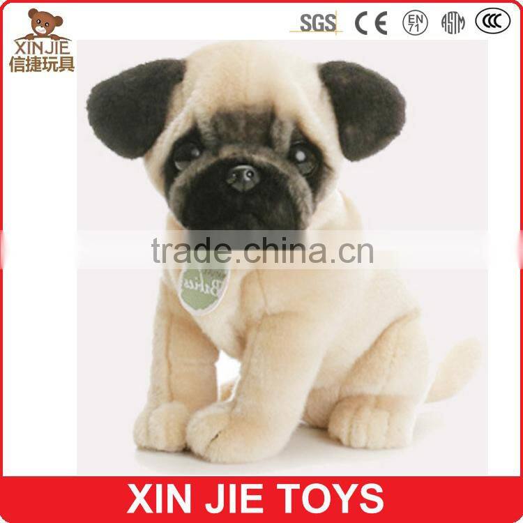 custom plush white lies prone dog toy