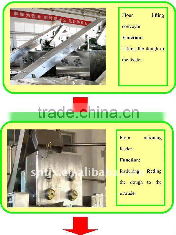 Autoamtic extruding non-fried instant noodle making machine/production line