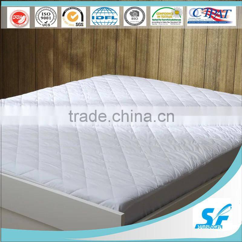 Fire proof cotton fabric polyester mattress protector