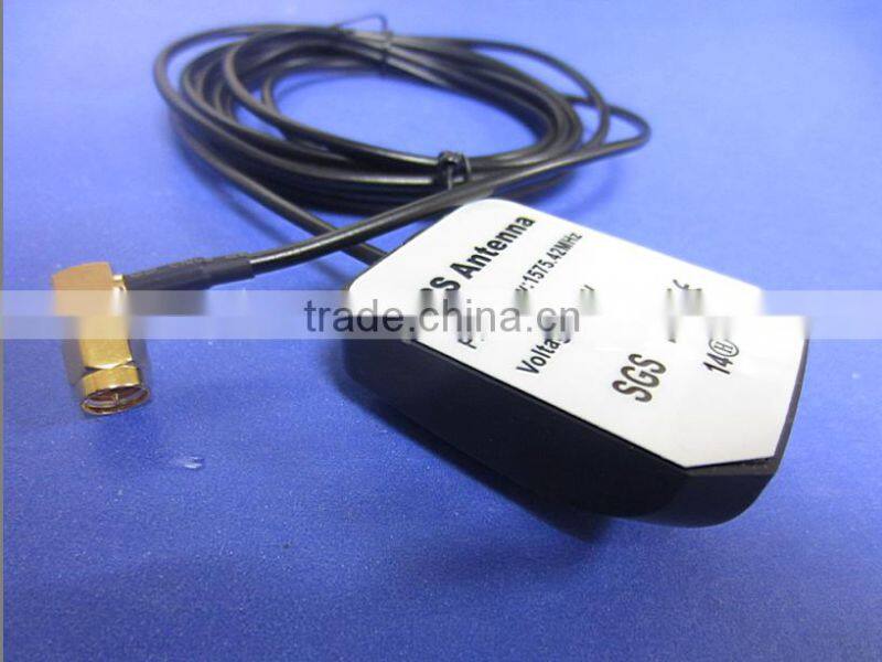 Car Stereo Radio GPS Navigation Antenna with SMA Male Connector 3M Cable