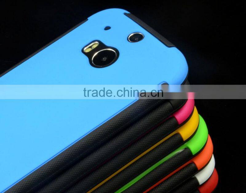 Hybrid Shock Proof Silicone Mobile Phone Case For HTC M8