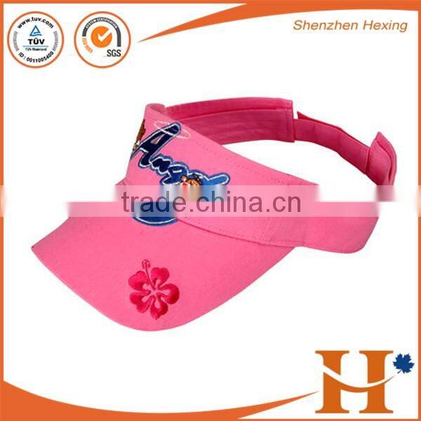 Custom high quality promotion visor cap transparent with competitive price