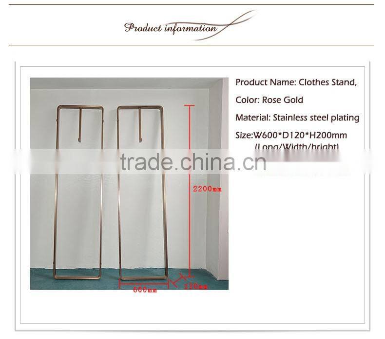 2016 china wholesale korean clothes metal hanging clothes display racks