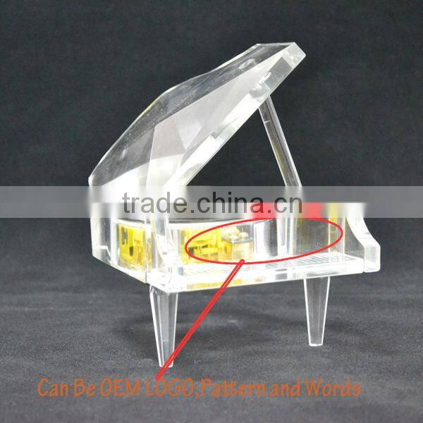 crystal music box with high-end crystal music box carousel