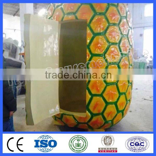 brand new amusement equipment pineapple ticket cabin