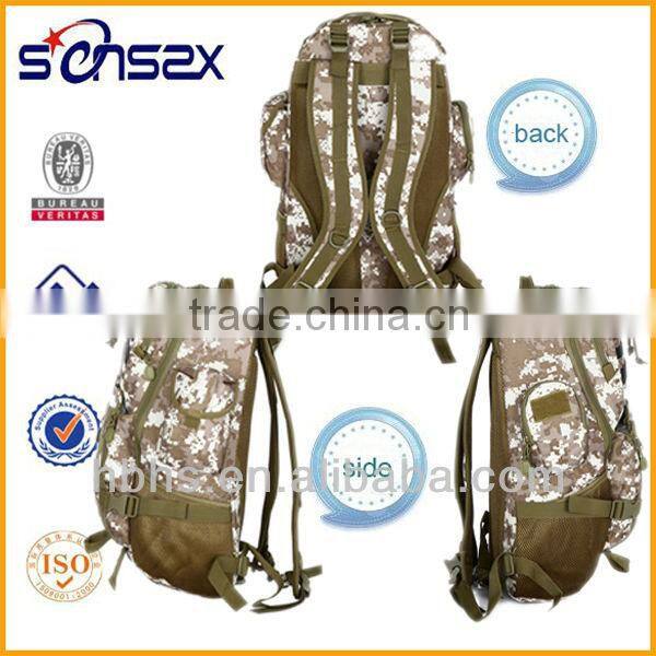 Waterproof military bag camping hiking backpack brand