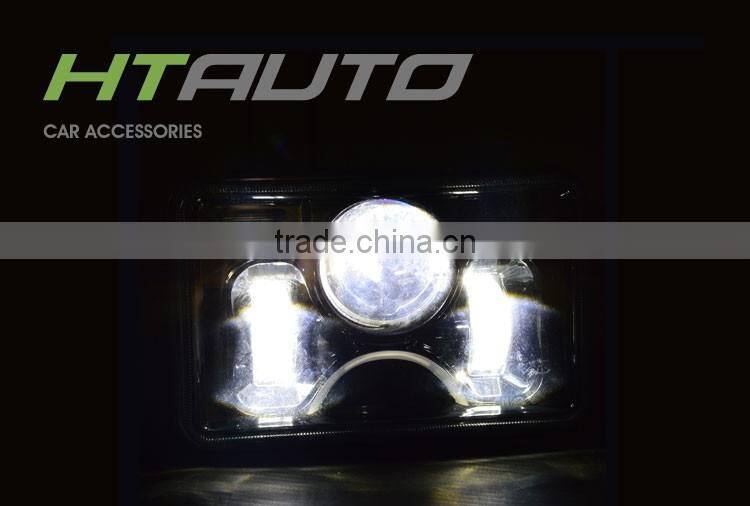 HTAUTO Round LED Headlamp 7'' 60w JK Wrangler LED Headlights,Motorcycle LED Projector Head Light