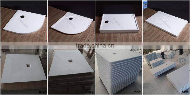 Kingkonree solid surface oval shower tray