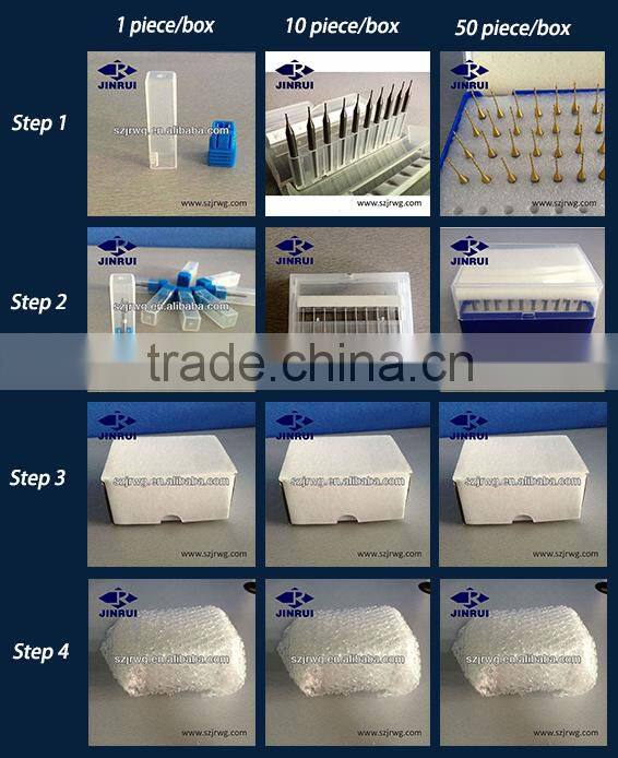 Soild spiral downcut router bits