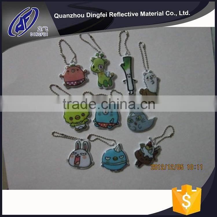 china supplier high quality keychain bag chain for woman auto reflective accessories