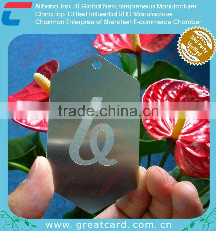 Complicated Engraved Gold Metal Card