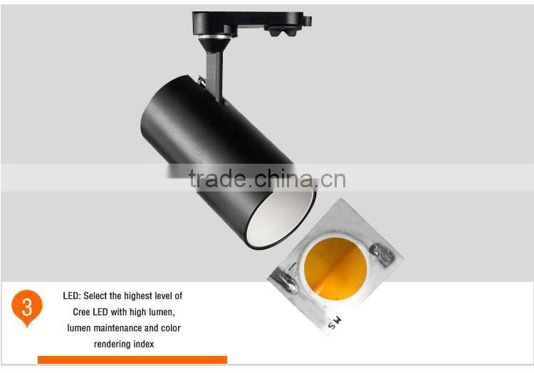 Mordern designed cob 6w led metal halide track light