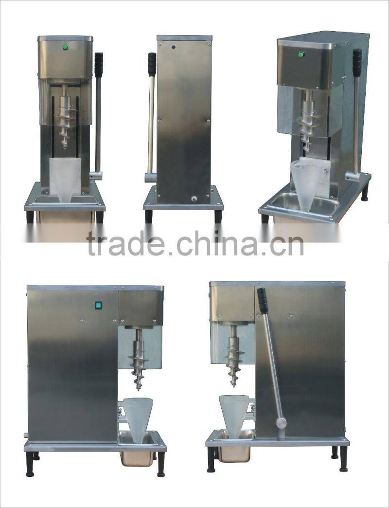 178T Stainless table top ice cream and smoothies mixer with metal cup made in China