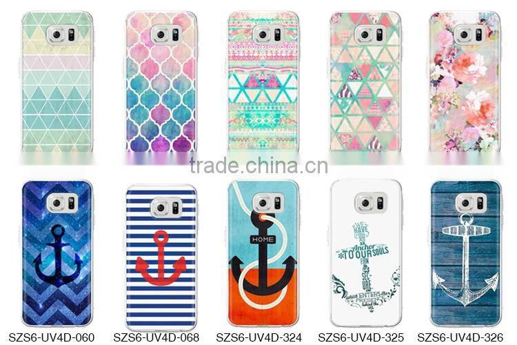 2016 fashion protective case custom 3d printed printing flip mobile phone case cover for samsung edge lite S6 galaxy j5 j2