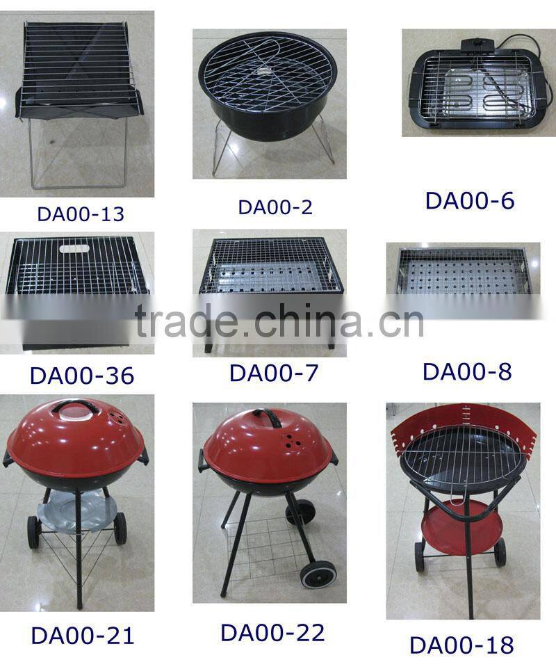 indoor/garden mini size trolley folding Easily Assembled charcoal grill for party