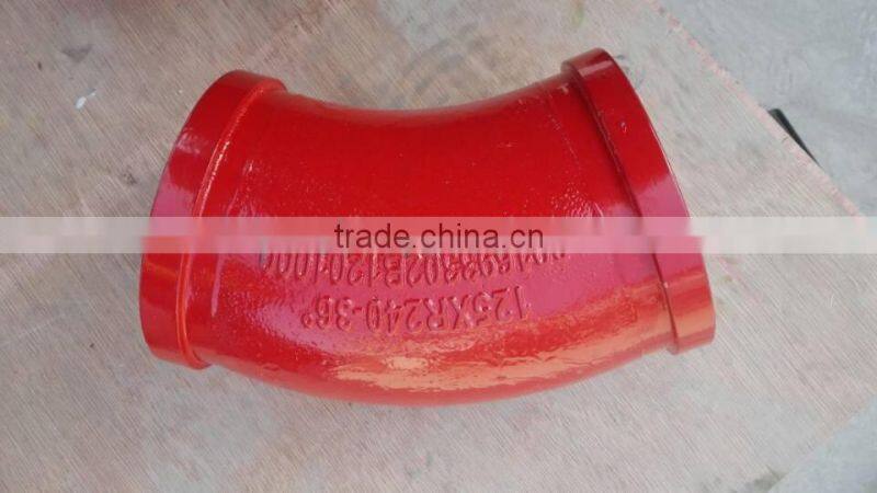 Manufacturer for DN125xR275x90D concrete pump elbow