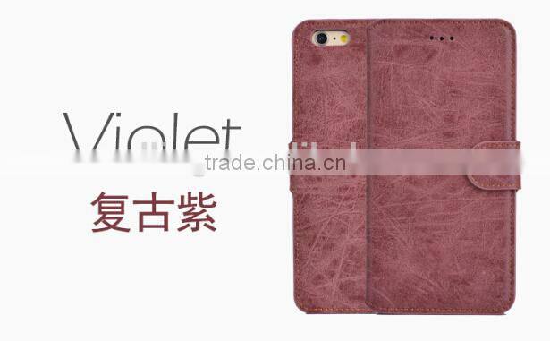 Factory Wholesale Retro Matt Polished Leather Case For iPhone 5/5s