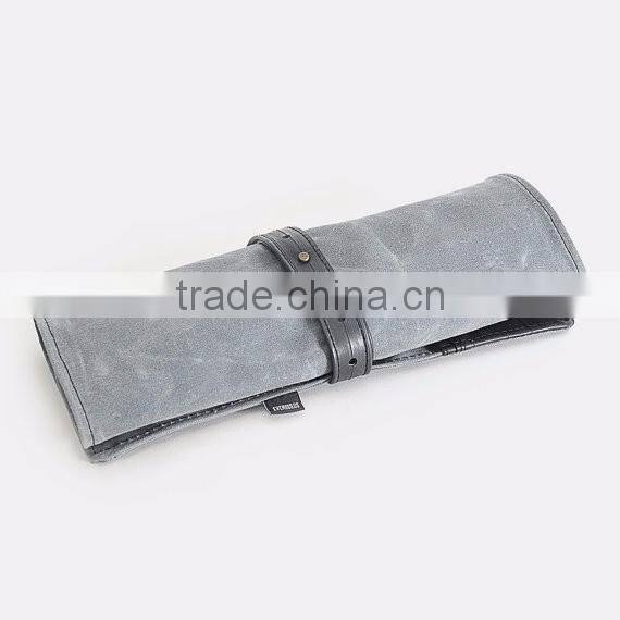 Custom high quality waxed canvas tool roll bag
