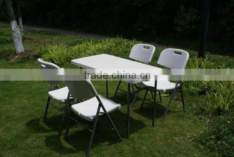 L-002 Modern outdoor furniture plastic round folding table