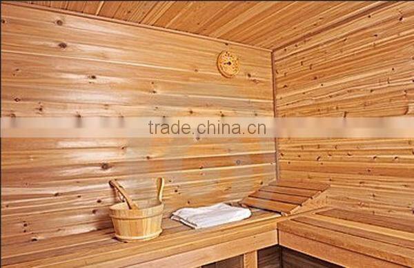 Traditional dry steam steam wooden sauna room use sauna wooden clock