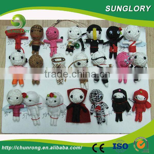 halloween item alibaba High quality key chain voodoo dolls