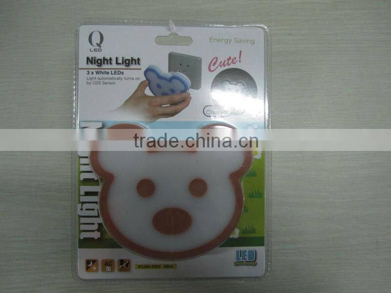 FGE Fashion Cute Bear Shape Design Children LED Night Light