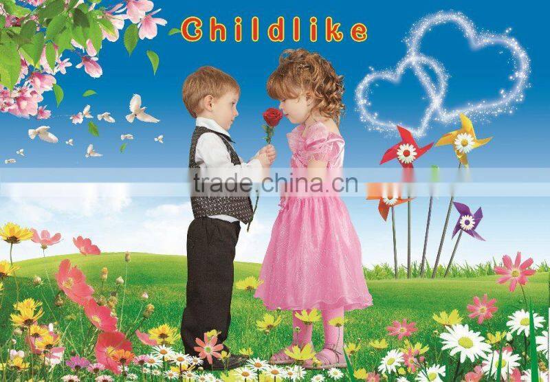 Full color 2014 cute baby poster printing