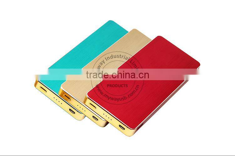 Personalized dual output usb power bank charger 12000mah for tablet charging