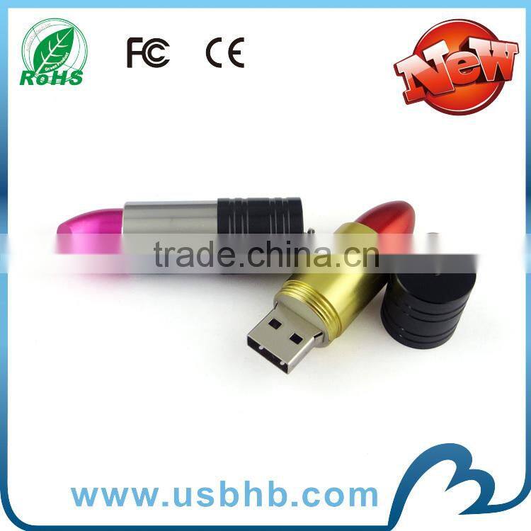 Lipstick shape wholesale Bulk promotional cheap pendrive