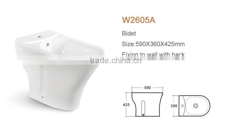 WDR square hand sanitary ceramic clean vagina Guangdong bidet seat