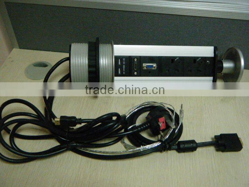 Pop up socket with VGA/Audio/HDMI