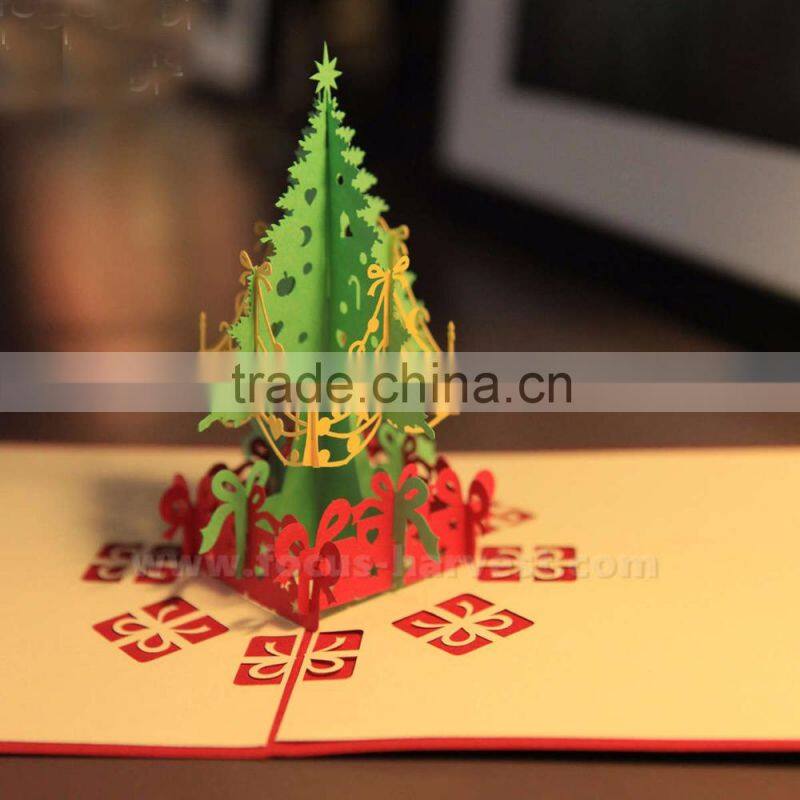 3D Handmade greeting card Christmas castle card Creative hot holiday greeting cards