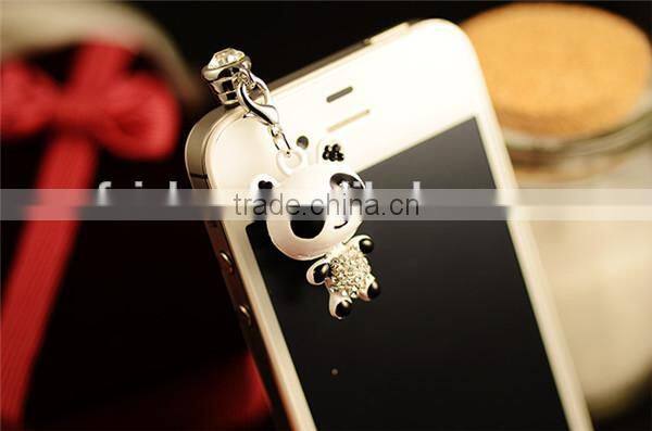 Fashionable Cheapest animal earphone dust plugs