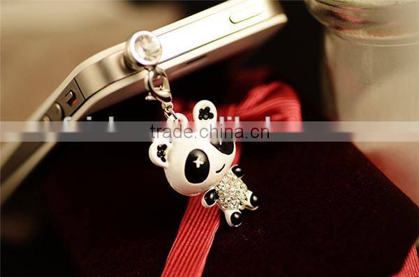 Fashionable Cheapest animal earphone dust plugs