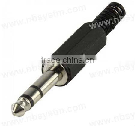 6.35mm stereo plug with plastic tail
