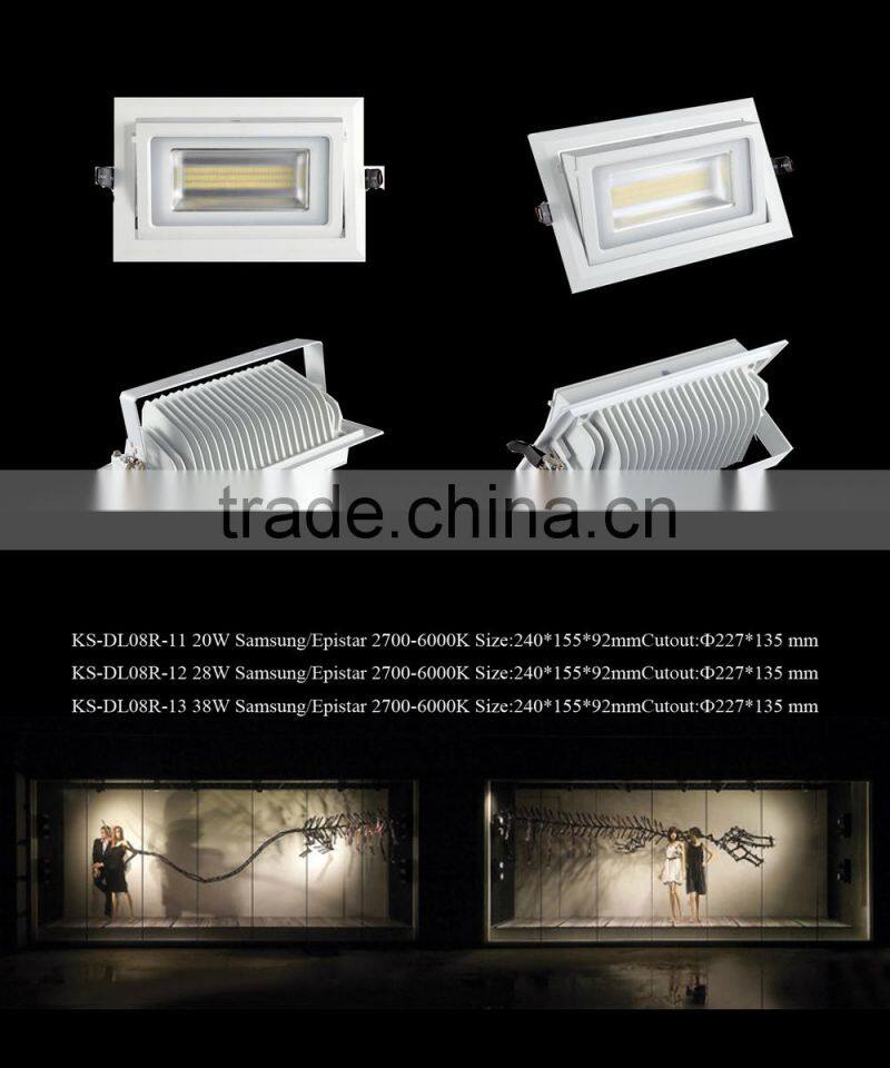 28W 240mm*155mm recessed downlight flood lamp